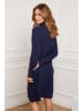 So Cachemire Gebreide jurk "Eclose" donkerblauw