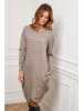 Joséfine Strickkleid "Goeland" in Taupe