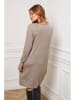 Joséfine Strickkleid "Goeland" in Taupe