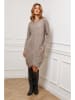 Joséfine Strickkleid "Goeland" in Taupe