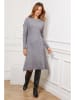 So Cachemire Gebreide jurk "Groland" grijs