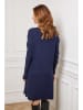 So Cachemire Gebreide jurk "Groland" donkerblauw