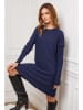 So Cachemire Gebreide jurk "Groland" donkerblauw