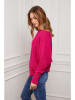 So Cachemire Trui "Jackson" fuchsia