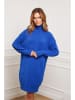 So Cachemire Gebreide jurk "Landreau" blauw