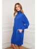 Joséfine Sukienka dzianinowa "Landreau" w kolorze niebieskim