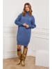 So Cachemire Strickkleid "Landreau" in Blau
