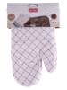 Fackelmann 2-delige set: ovenwanten "Sweet Sensation" wit/lichtroze - (L)27 x (B)18 cm