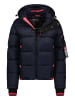 Geographical Norway Kurtka zimowa "Calix" w kolorze granatowo-różowym
