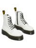 Dr. Martens Leder-Boots in Weiß