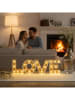 Profiline Decoratieve ledlamp "Love" warmwit - (B)38 x (H)11 x (D)3 cm