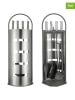 Everysentials 5tlg. Set: Kaminbesteck in Silber - (B)23 x (H)66 x (T)14,5 cm