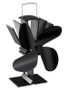 Everysentials Kachelventilator zwart - (B)13,3 x (H)19 x (D)10 cm