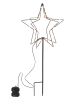 Hollybell Ledtuinsteker "Star" warmwit - (B)31 x (H)80 x (D)25 cm