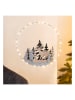 Profiline Decoratieve ledhanger lichtbruin/zilverkleurig - Ø 30 cm