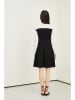 Coatme Kleid in Schwarz/ Beige