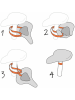 BikeCap Fietszadelhoes zwart/wit