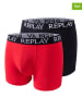 Replay 2er-Set: Boxershorts in Rot/ Schwarz