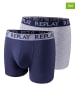Replay 2-delige set: boxershorts grijs/donkerblauw