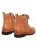 Abril Flowers Leder-Boots in Braun