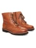 Abril Flowers Leder-Boots in Braun