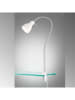 FISCHER & HONSEL Lampa w kolorze srebrno-białym z klipsem - wys. 50 cm