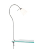 FISCHER & HONSEL Klemlamp zilverkleurig/wit - (B)11 x (H)60 cm
