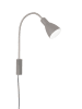 FISCHER & HONSEL Wandlamp "Lolland" grijs - (B)11 x (H)52 cm