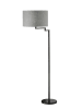 FISCHER & HONSEL Staande lamp grijs/zwart - (H)161 x Ø 40 cm
