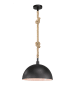 FISCHER & HONSEL Hängeleuchte in Schwarz - Ø 40 cm