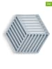 Zone Denmark 2-delige set: onderzetters "Hexagon" lichtblauw - (L)16 x (B)14 cm