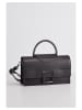 Christian Laurier Leder-Henkeltasche "Milo" in Schwarz - (B)22 x (H)15 x (T)8 cm