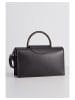 Christian Laurier Leder-Henkeltasche "Milo" in Schwarz - (B)22 x (H)15 x (T)8 cm