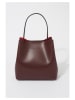 Christian Laurier Leren handtas "Jeny" bordeaux - (B)29 x (H)32 x (D)13 cm