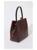 Christian Laurier Leren handtas "Jeny" bordeaux - (B)29 x (H)32 x (D)13 cm