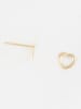 L instant d Or Gold-Ohrstecker "Mon coeur"