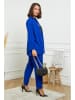 Curvy Lady 2-delige outfit blauw