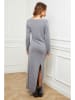 Joséfine Strickkleid "Abalone" in Grau
