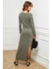 Joséfine Strickkleid "Abalone" in Oliv