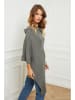 So Cachemire Poncho "Bali" olijfgroen