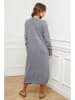 So Cachemire Strickkleid "Cubis" in Grau