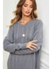So Cachemire Strickkleid "Cubis" in Grau