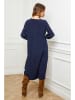 So Cachemire Strickkleid "Douve" in Blau