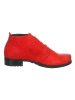 Think! Leder-Ankle-Boots "Denk" in Rot