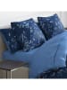 Cacharel textiles Satin-Spannbettlaken "Uni" in Blau