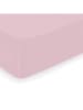 Cacharel textiles Satin-Spannbettlaken "Uni" in Rosa