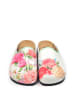 Calceo Clogs wit/meerkleurig
