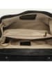 Abaco Leder-Henkeltasche "Tina" in Schwarz - (B)25 x (H)38 x (T)14 cm