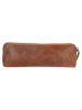 micmacbags Leren etui lichtbruin - (B)22 x (H)8 x (D)3 cm