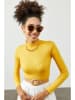 Chezalou Sweter w kolorze żółtym